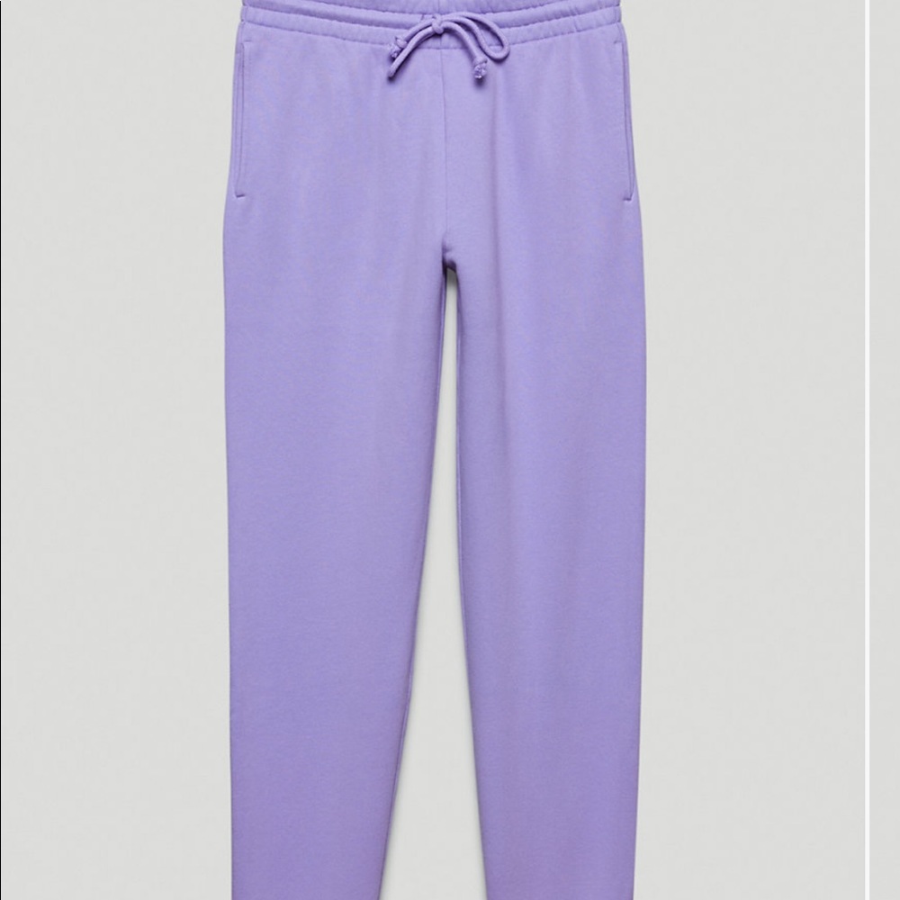 PURPLE ARITZIA TNA COZY BOYFRIEND SWEATPANTS